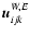 ${\vec u}^{W,E}_{ijk}$