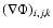 $(\nabla\Phi)_{i,j,k}$