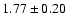 $1.77\pm0.20$