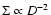 $\Sigma\propto
D^{-2}$