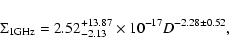 \begin{displaymath}\Sigma_{\rm
1GHz}=2.52^{+13.87}_{-2.13}\times10^{-17}D^{-2.28\pm0.52},
\end{displaymath}