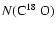 $N(\mbox{C$^{18}$ O})$