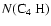 $N(\mbox{C$_4$ H})$