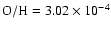 $\rm O/H = 3.02\times10^{-4}$