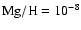 $\rm Mg/H = 10^{-8}$