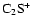 $\rm C_2S^+$