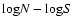 ${\rm log} N-{\rm log} S$