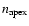 $n_{\rm apex}$