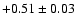 $+0.51\pm0.03$