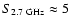 $S_{2.7\;\rm GHz} \approx 5$