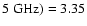 $5 \;\rm GHz) = 3.35$