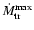 $\dot M_{\rm tr}^{\rm max}$