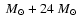 $~{M}_{\odot}+24~{M}_{\odot}$