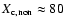 $X_{\rm c,non} \approx 80$