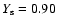 $Y_{\rm s}=0.90$
