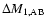 $\Delta M_{\rm 1,AB}$