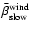 ${\bar \beta_{\rm slow}}^{\rm wind}$