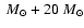 $~{M}_{\odot}+20~{M}_{\odot}$