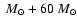$~{M}_{\odot}+60~{M}_{\odot}$