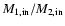 $M_{\rm 1,in}/M_{\rm 2,in}$