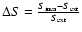 $\Delta S=\frac{S_{\rm mea} - S_{\rm ext}}{S_{\rm ext}}$