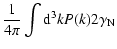$\displaystyle \frac{1}{4\pi} \int {\rm d}^3k P(k) 2 \gamma_{\rm N}$