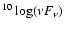 $^{10}\log(\nu F_\nu)$