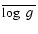 $\overline{\mbox{$\log~g$ }}$