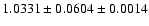 $1.0331\pm0.0604\pm0.0014$
