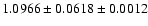 $1.0966\pm0.0618\pm0.0012$