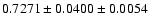 $0.7271\pm0.0400\pm0.0054$