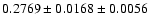 $0.2769\pm0.0168\pm0.0056$