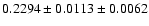 $0.2294\pm0.0113\pm0.0062$
