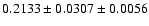 $0.2133\pm0.0307\pm0.0056$