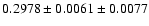 $0.2978\pm0.0061\pm0.0077$