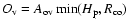$ O_{\rm v} = A_{\rm ov} \min(H_{\rm p}, R_{\rm co})$