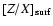 $ [Z/X]_{\rm surf}$