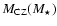 $M_{\rm CZ} (M_{\star})$