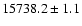 $15738.2\pm1.1$