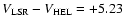$V_{\rm LSR}-V_{\rm HEL} = +5.23$