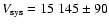 $V_{\rm sys} =
15~145\pm90$