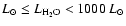 $L_{\odot} \leq L_{\rm H_2O} < 1000~L_{\odot}$