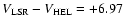 $V_{\rm LSR}-V_{\rm HEL} = +6.97$