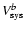 $V_{\rm sys}^{b}$