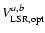 $V_{\rm LSR,opt}^{a,b}$
