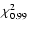 $\chi^2_{0.99}$