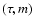 $(\tau,m)$