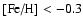 $\mbox{[Fe/H]}<-0.3$
