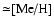 ${\simeq} \mbox{[Me/H]}$