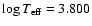 $\log T_{\rm eff}=3.800$